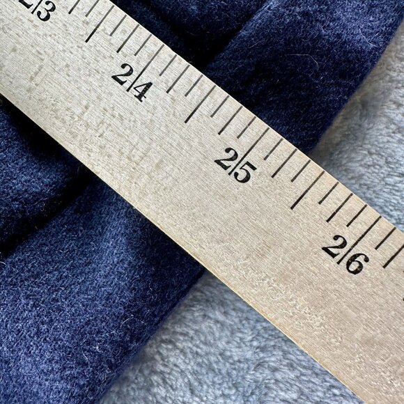 Hurley McKenzie Wool Button Up Sherpa Fleece Jacket Size Small Teal Navy $90 - Picture 4 of 12